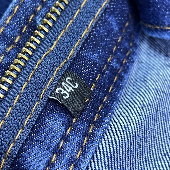 Origin Jeans Mens *37x29 ACTUAL Blue Straight Dark Wash Legit Fit USA Made (34C) - Picture 3 of 14